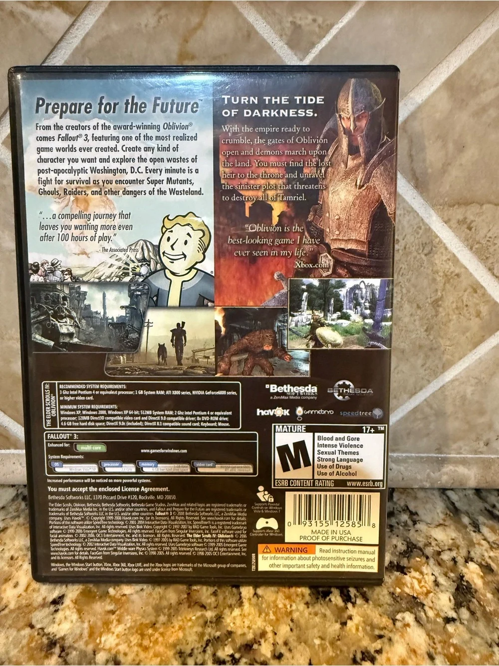 Fallout 3 & Oblivion Double Pack (PC, 2012)